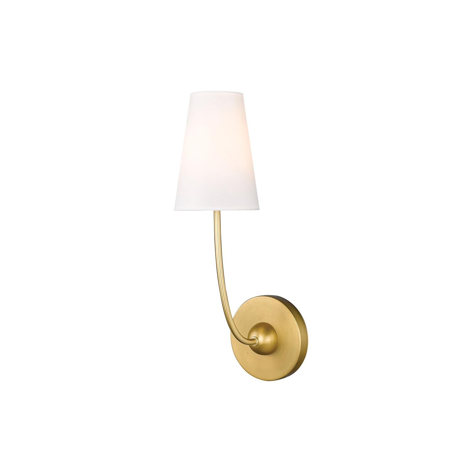 Aldoren Vintage Modern Minimalist Brass Fabric Wall Lamp - Lamp Copper