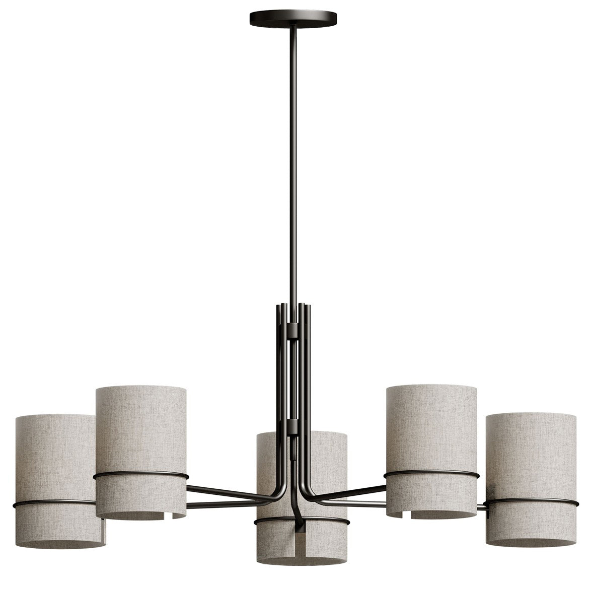 Eurvinel Premium Nordic Art Brass Fabric Chandelier - Lamp Copper