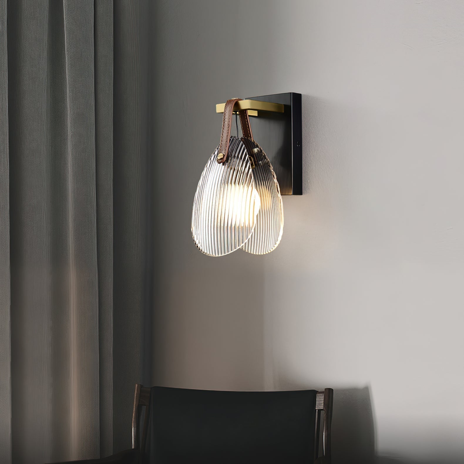 Zaphais Individual Creativity Metal Glass Wall Lamp - Lamp Copper