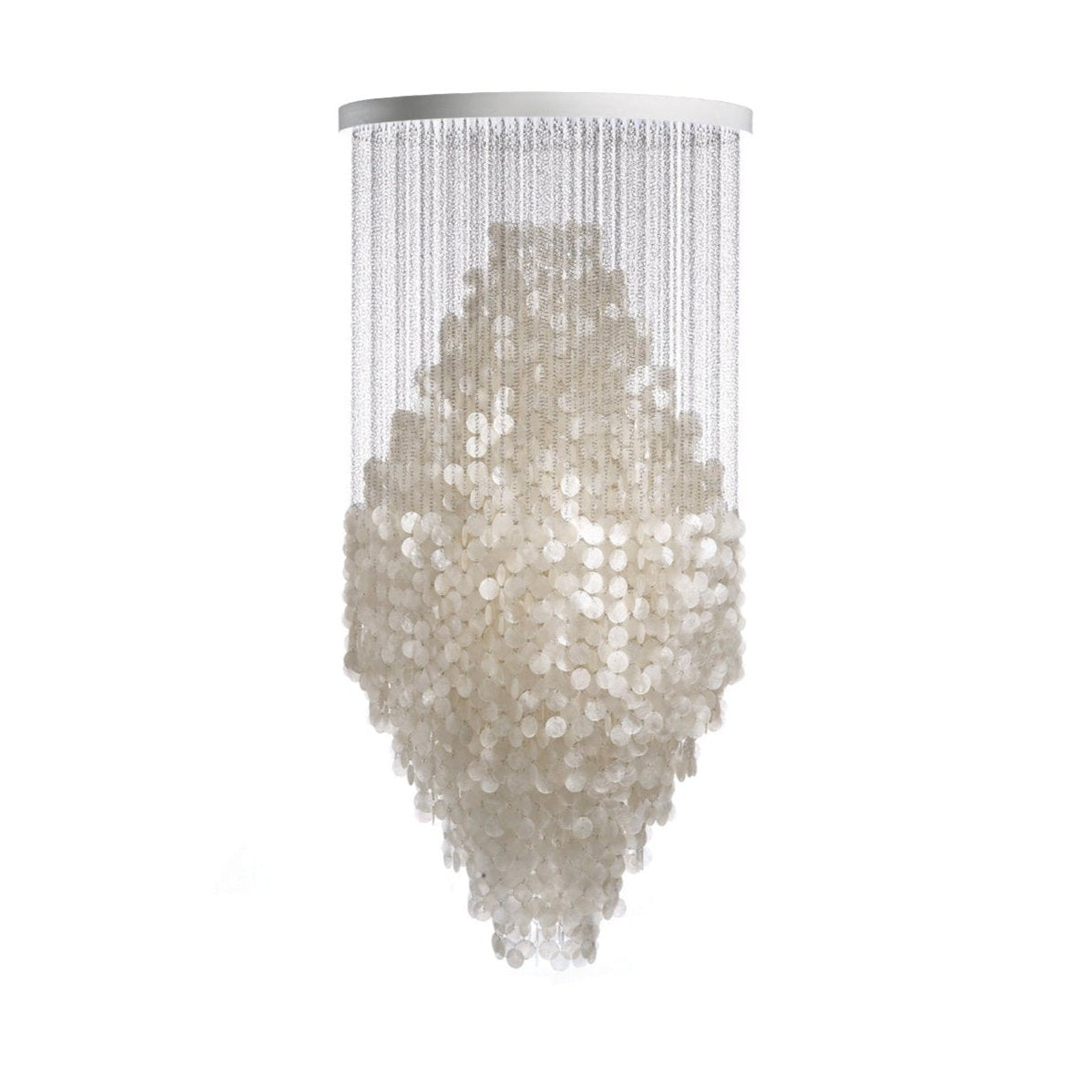 Idoris Postmodern Luxury Waterfall Metal Chandelier - Lamp Copper