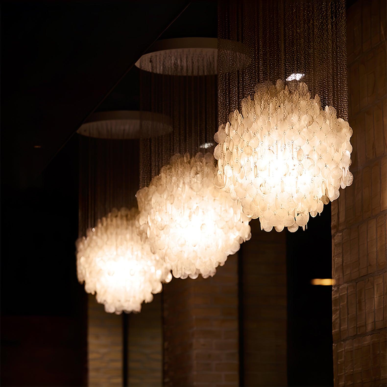 Idoris Postmodern Luxury Waterfall Metal Chandelier - Lamp Copper