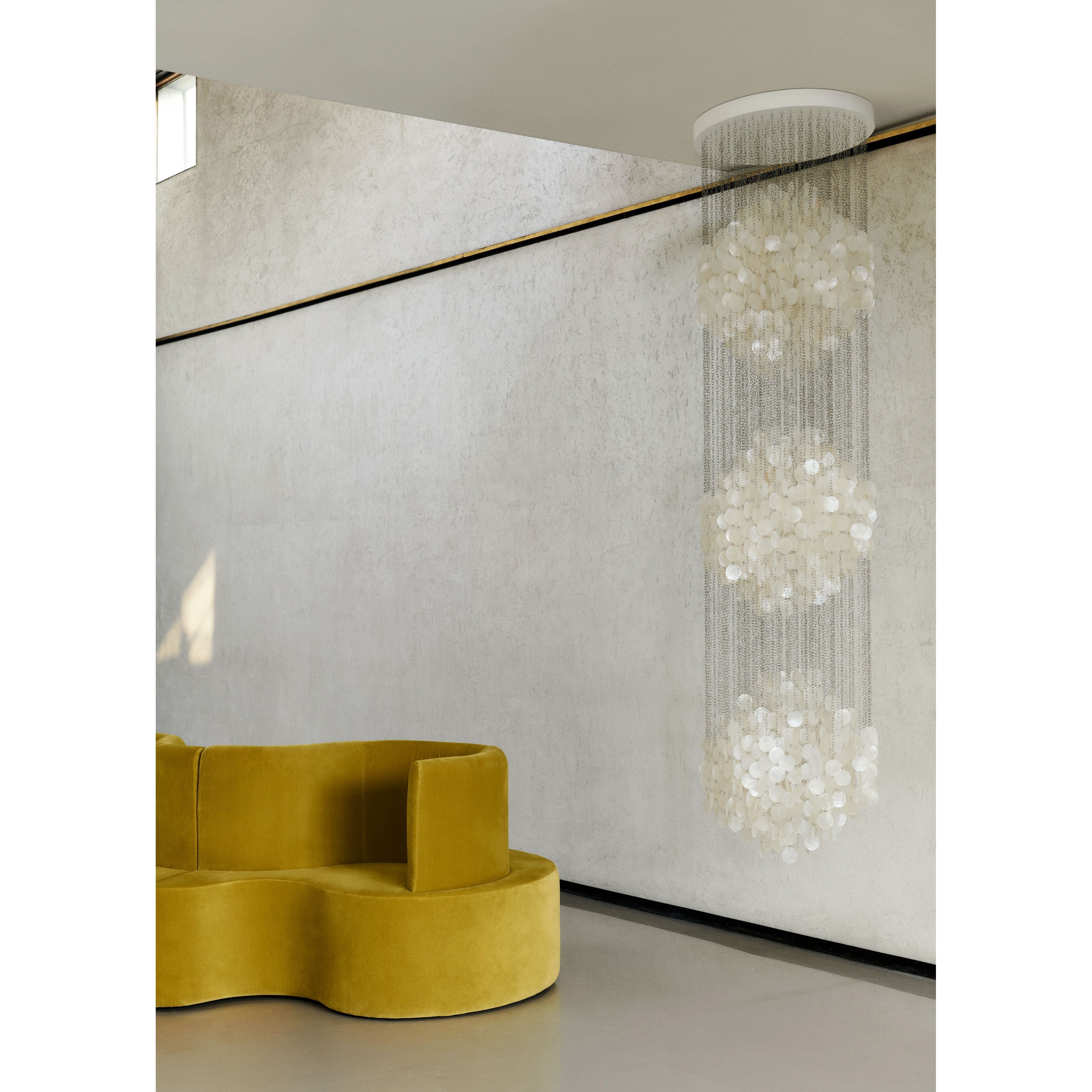 Idoris Postmodern Luxury Waterfall Metal Chandelier - Lamp Copper