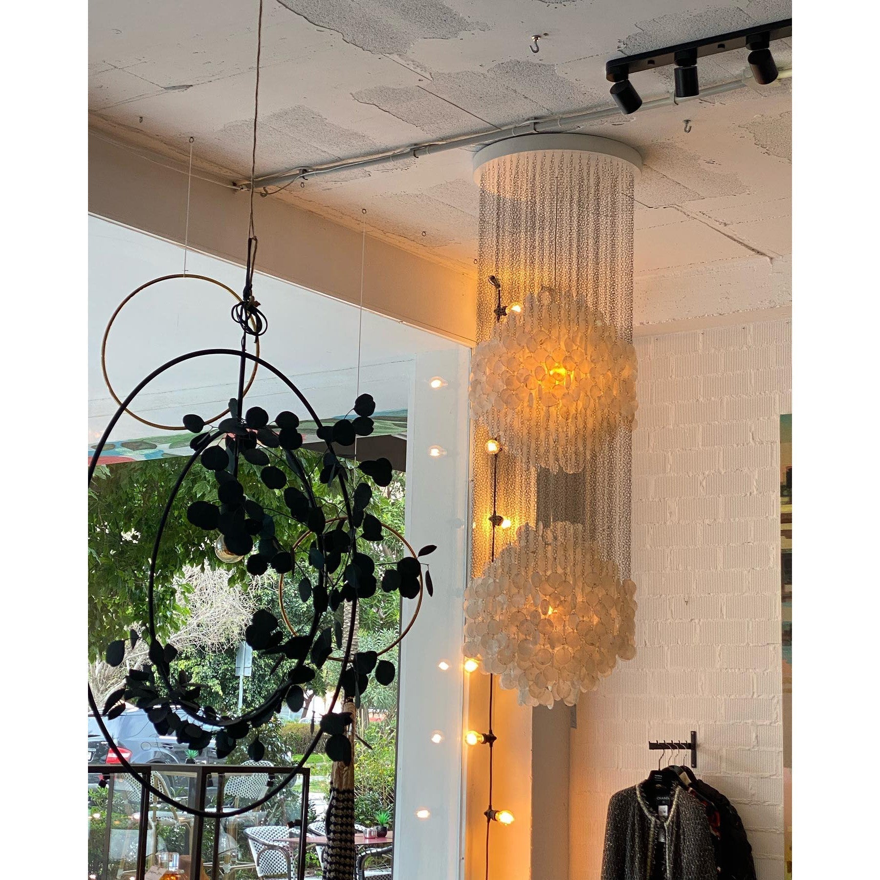 Idoris Postmodern Luxury Waterfall Metal Chandelier - Lamp Copper