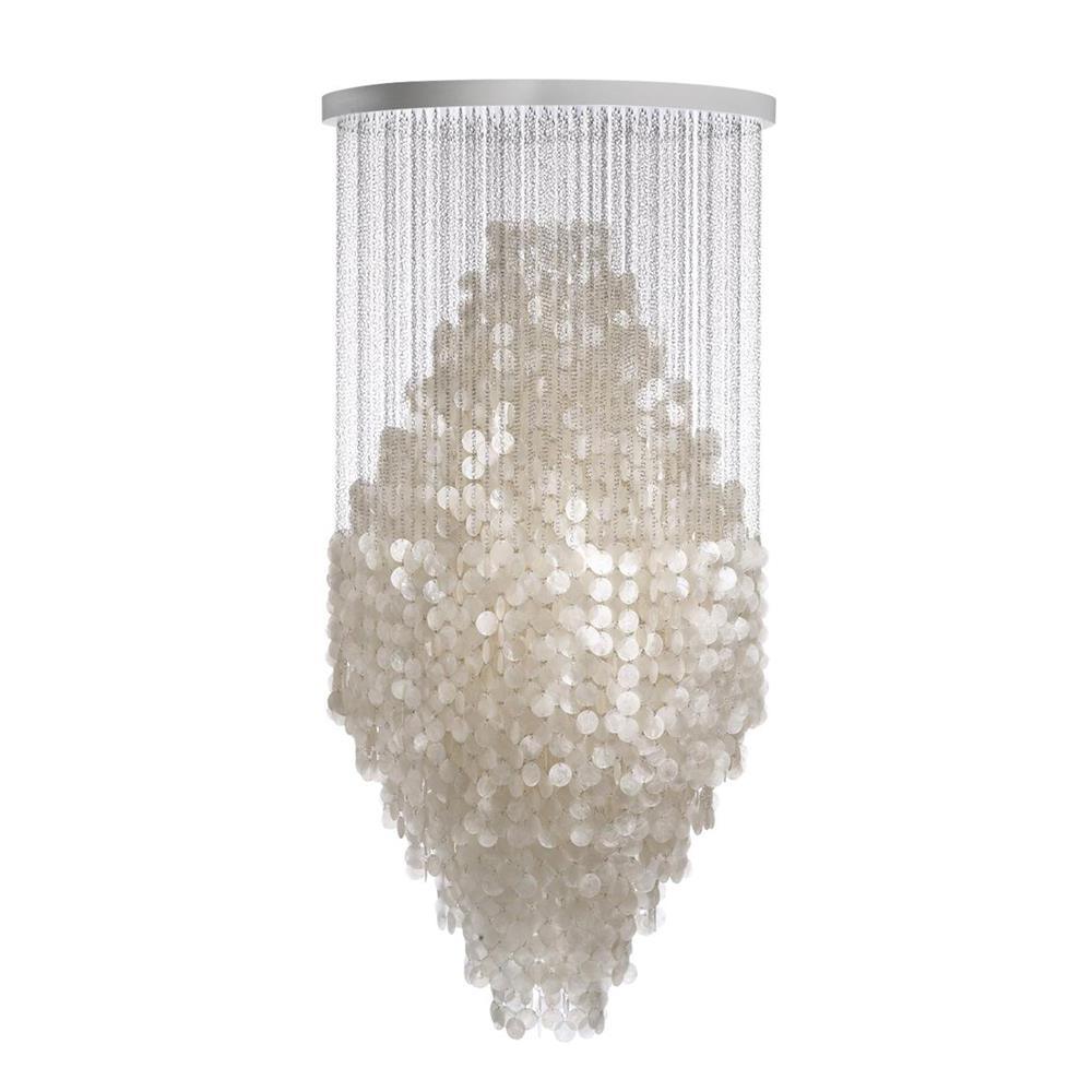 Idoris Postmodern Luxury Waterfall Metal Chandelier - Lamp Copper
