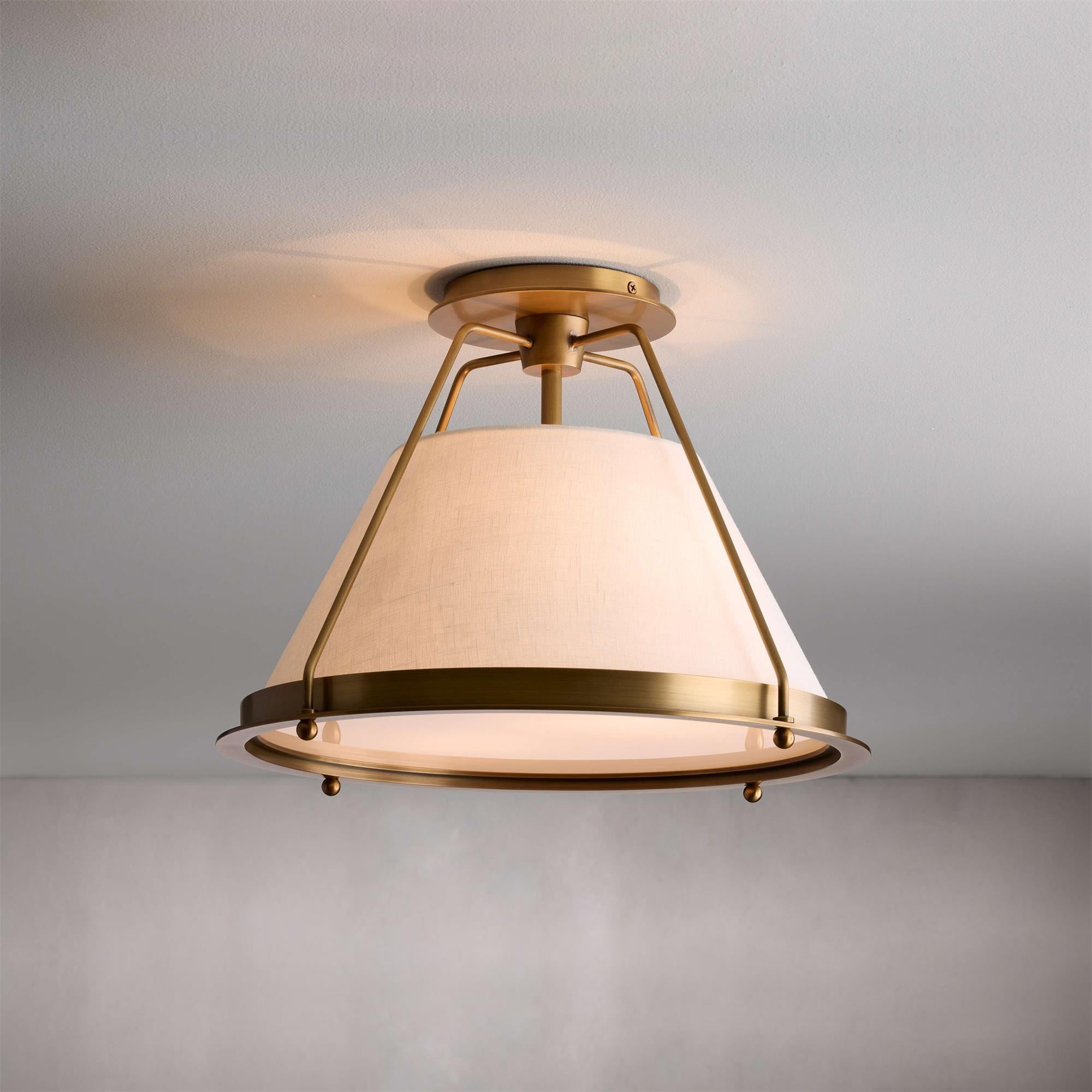 Ardennes Plafonnier en Tissu Style Industriel Vintage - Neutralighting