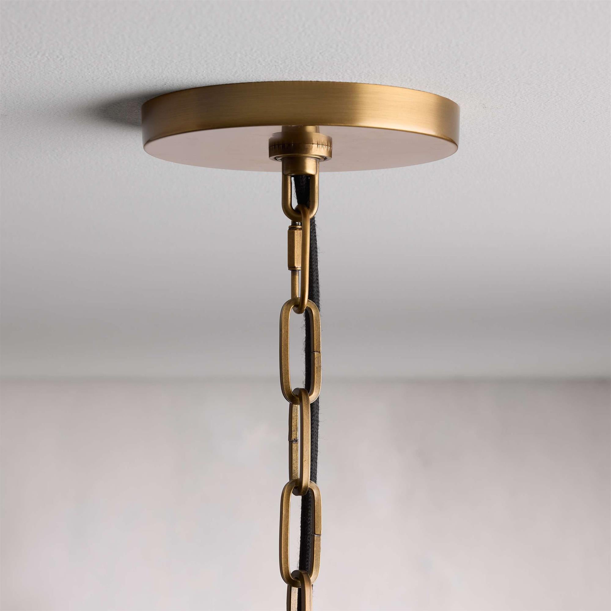 Umira Vintage Industrial Fabric Pendant Light - Lamp Copper