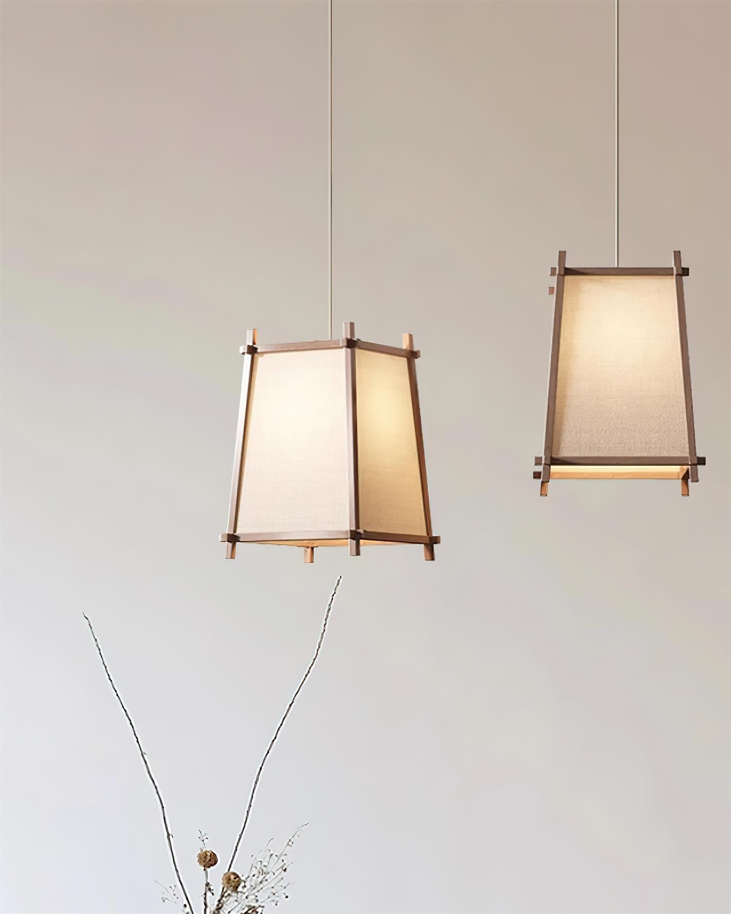 Calira Pendant Light Fabric Geometric - Letslighting
