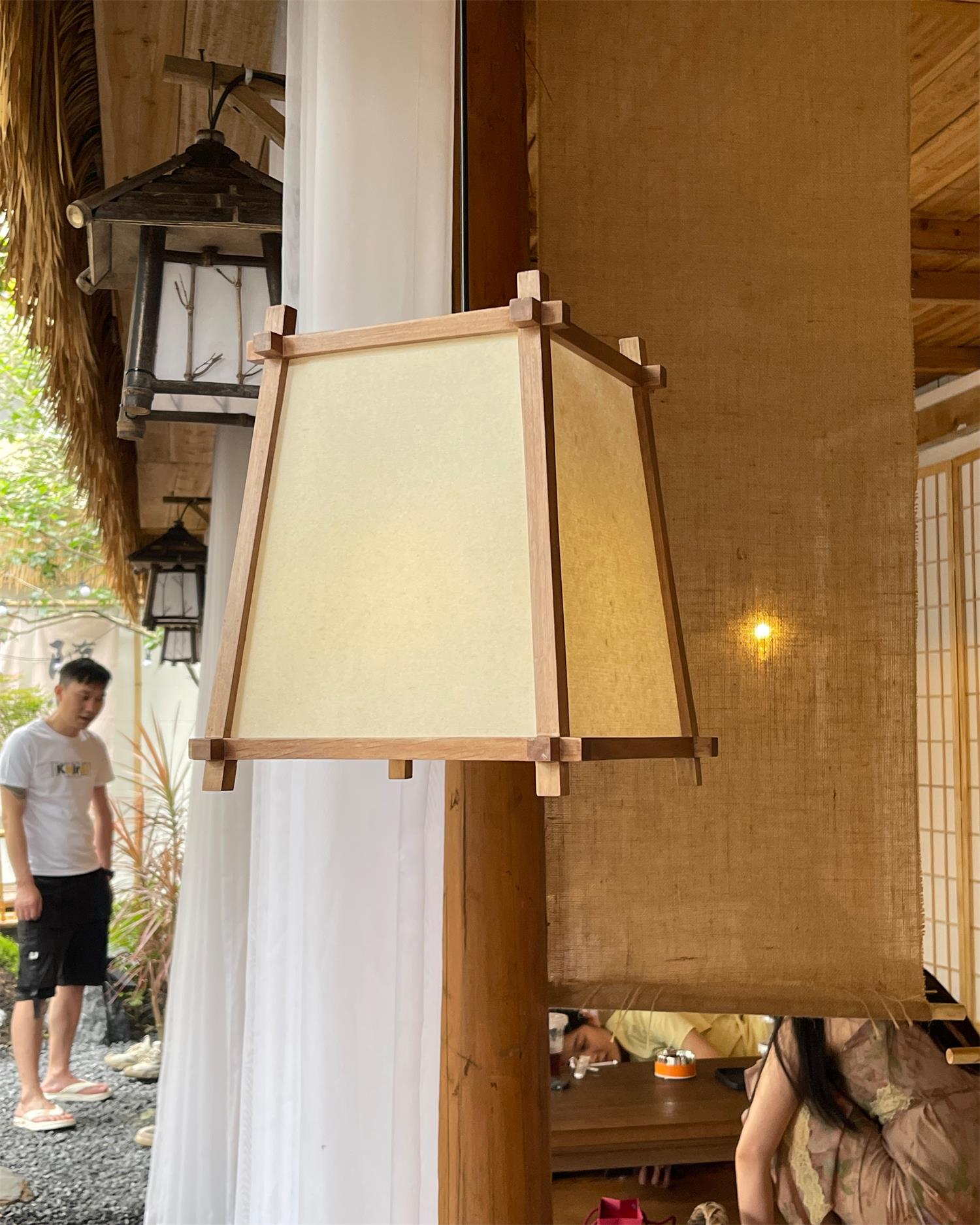 Calira Pendant Light Fabric Geometric - Letslighting