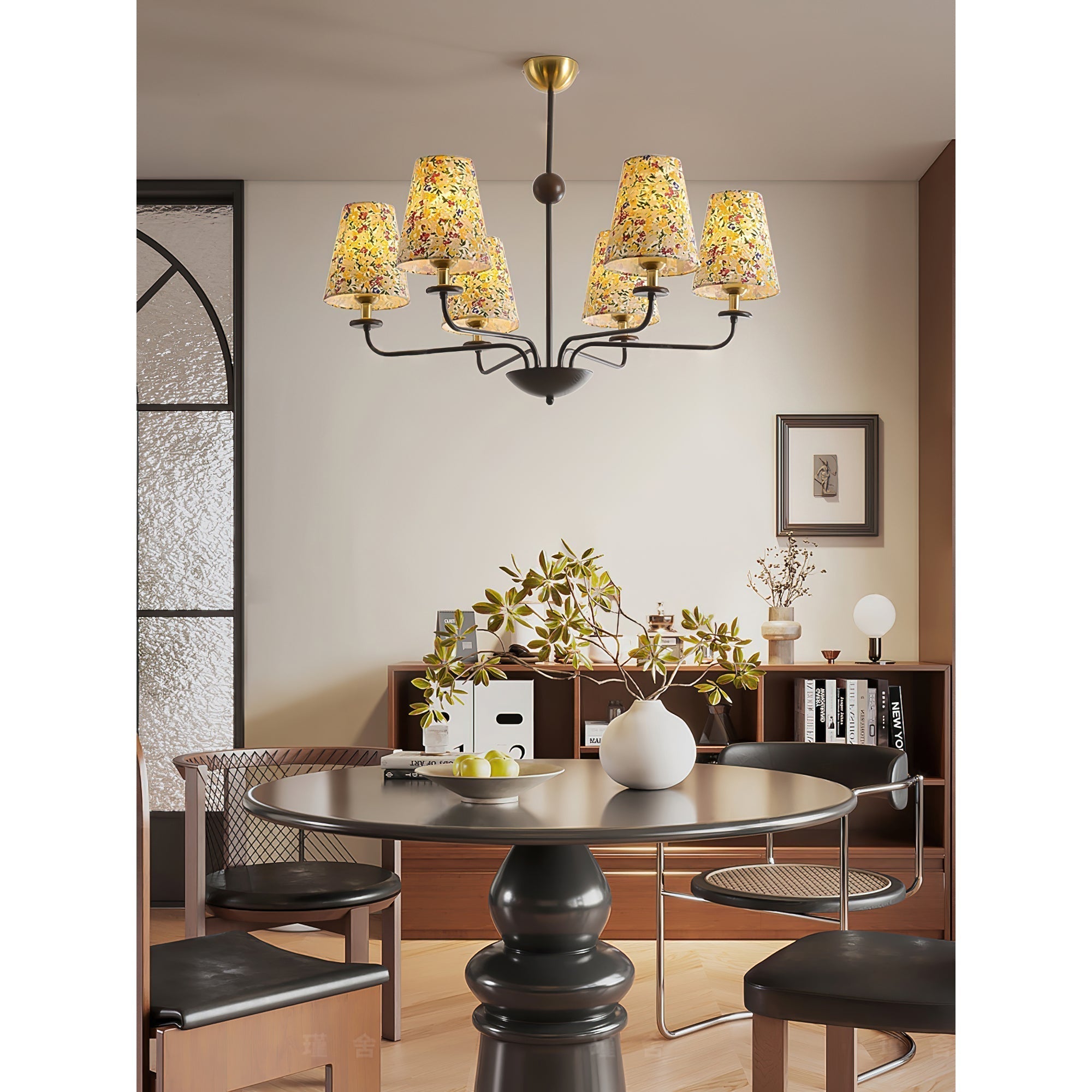 Aurmaren Vintage Industrial Fabric Chandelier - Lamp Copper