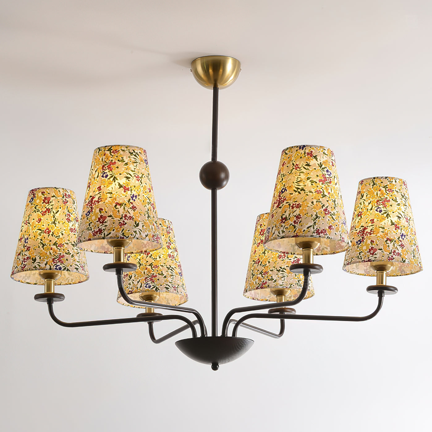 Aurmaren Vintage Industrial Fabric Chandelier - Lamp Copper