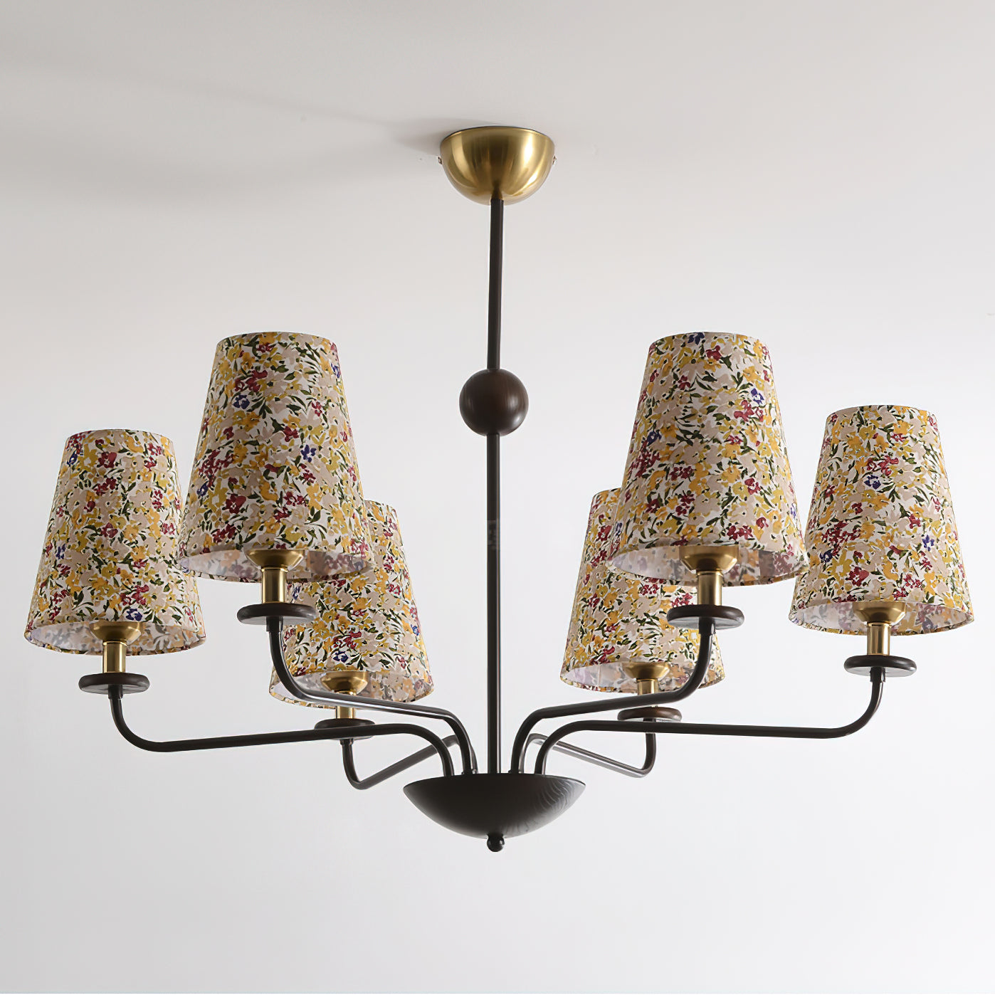 Aurmaren Vintage Industrial Fabric Chandelier - Lamp Copper