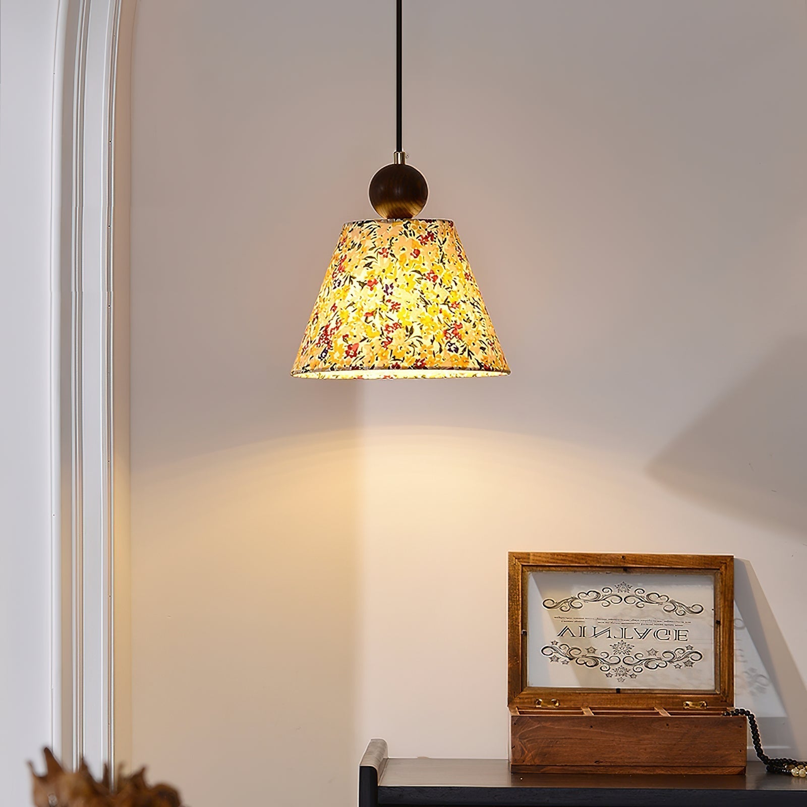 Aurmaren Vintage Industrial Fabric Chandelier - Lamp Copper