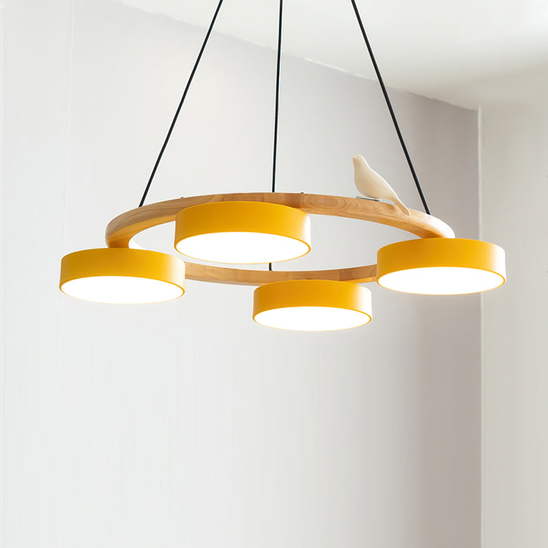 Cliff Lustre Rond avec Oiseau - Neutralighting