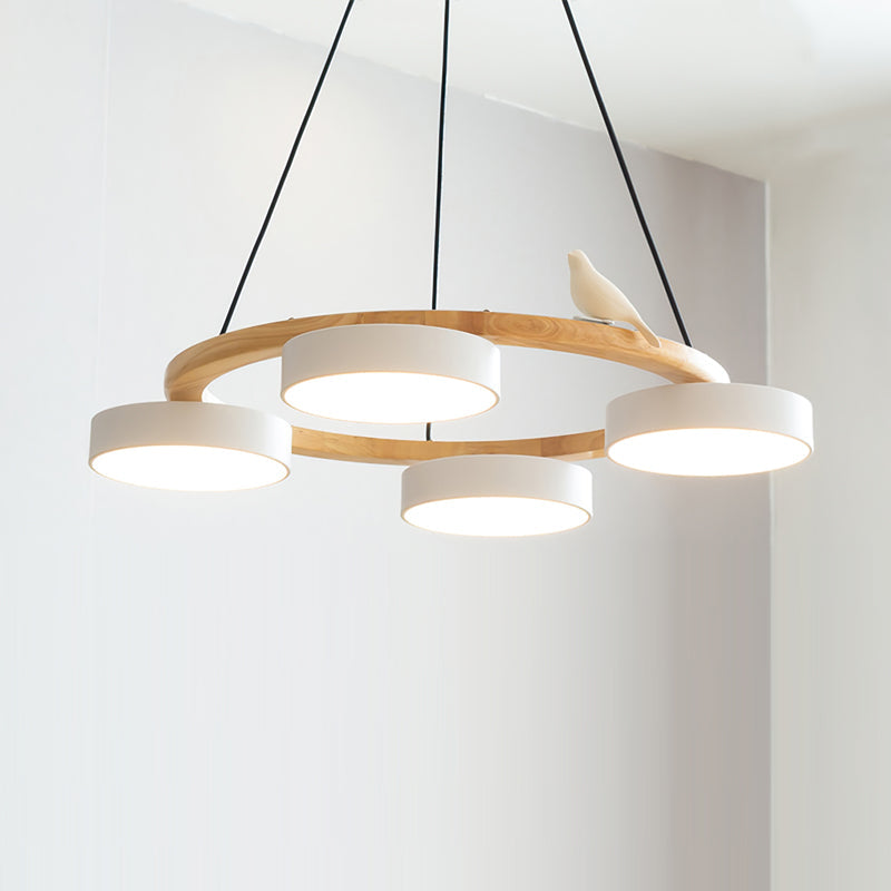 Cliff Lustre Rond avec Oiseau - Neutralighting