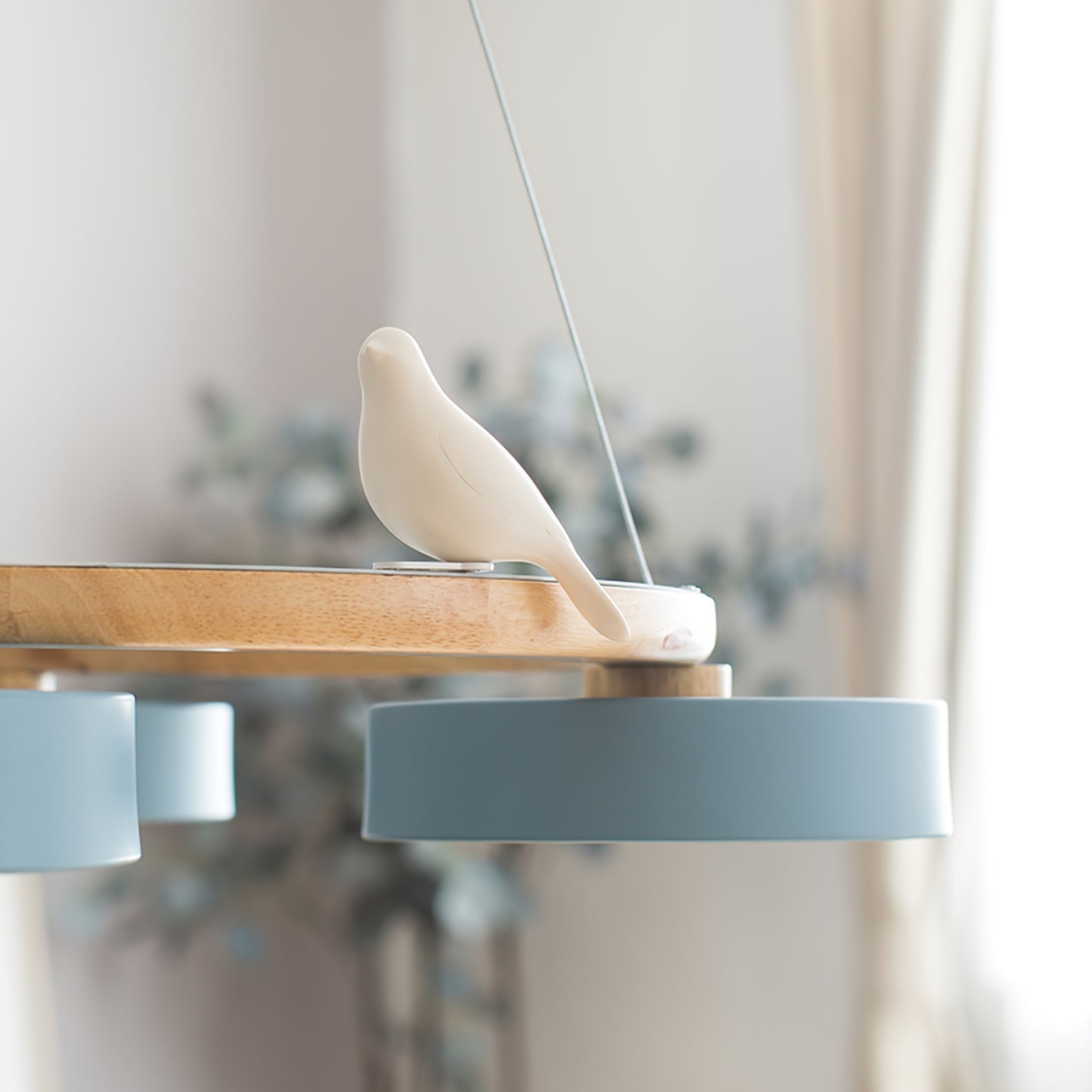 Cliff Lustre Rond avec Oiseau - Neutralighting