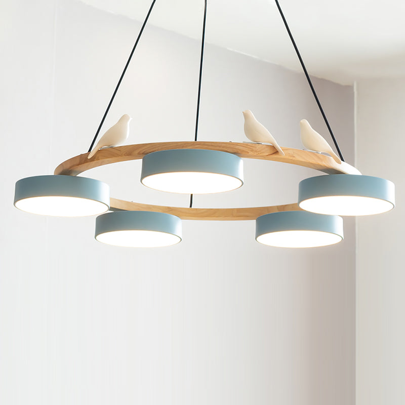 Cliff Lustre Rond avec Oiseau - Neutralighting