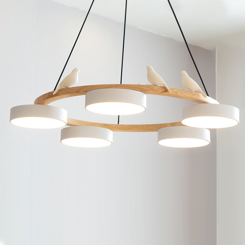 Cliff Lustre Rond avec Oiseau - Neutralighting