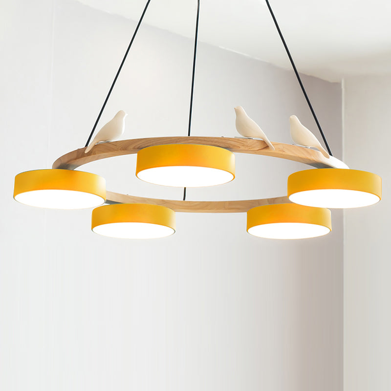 Cliff Lustre Rond avec Oiseau - Neutralighting