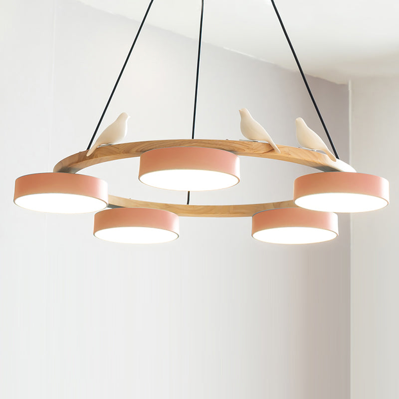 Cliff Lustre Rond avec Oiseau - Neutralighting