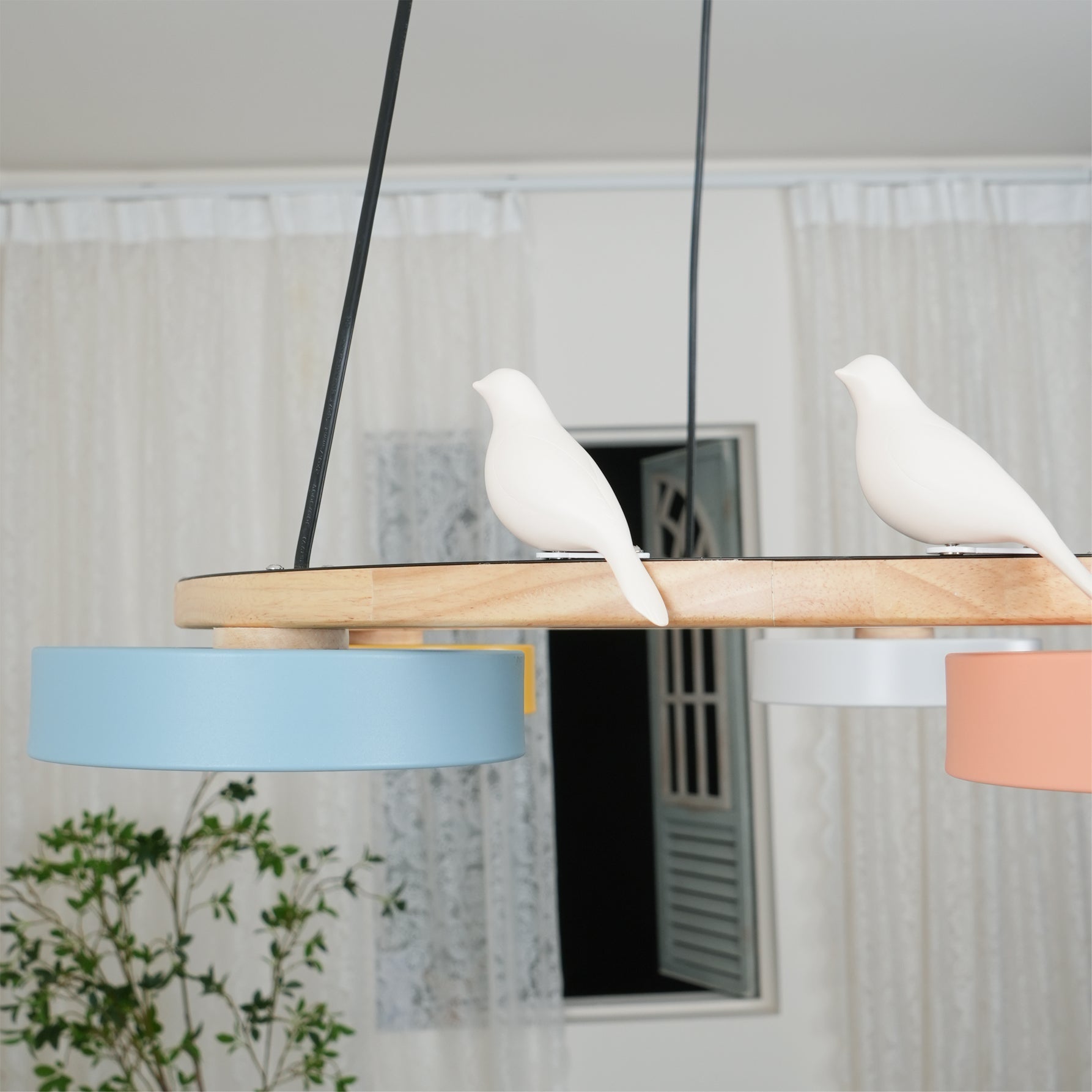 Cliff Lustre Rond avec Oiseau - Neutralighting
