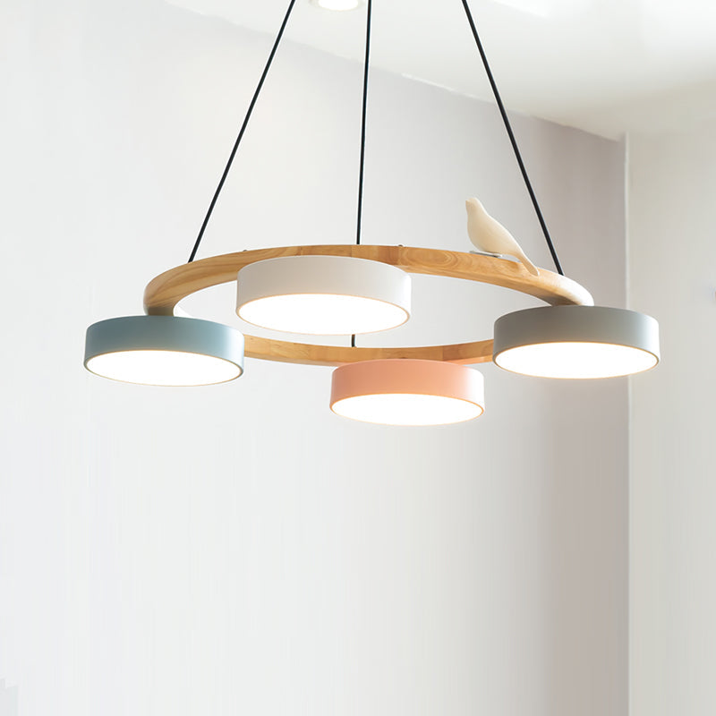 Cliff Lustre Rond avec Oiseau - Neutralighting