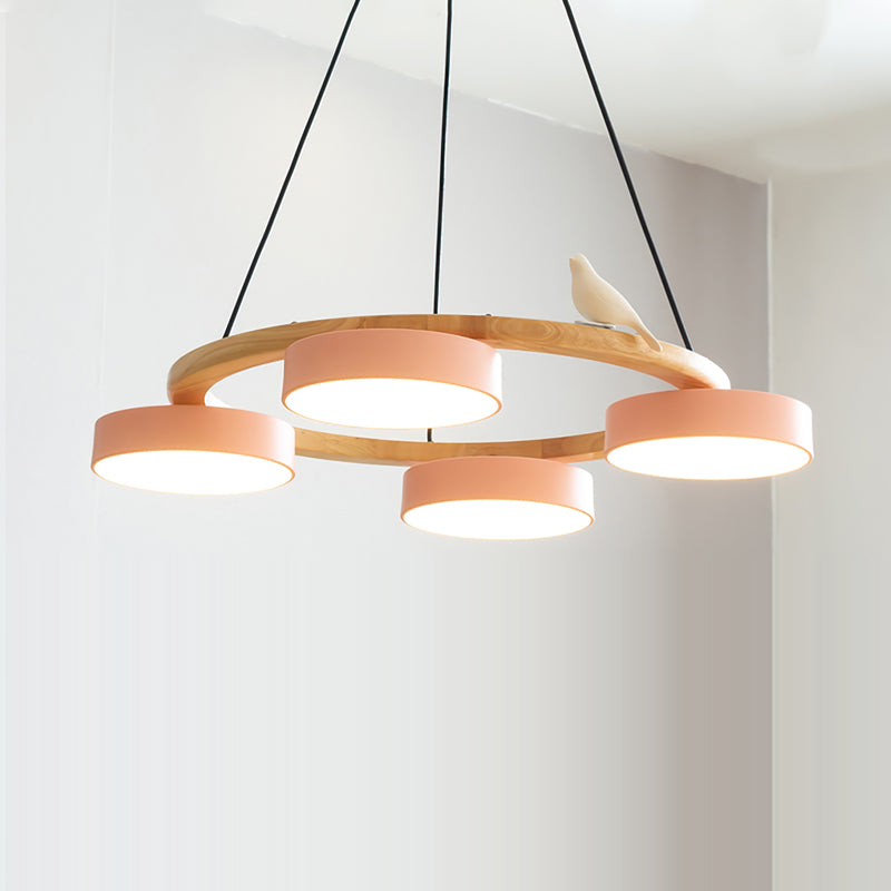 Cliff Lustre Rond avec Oiseau - Neutralighting