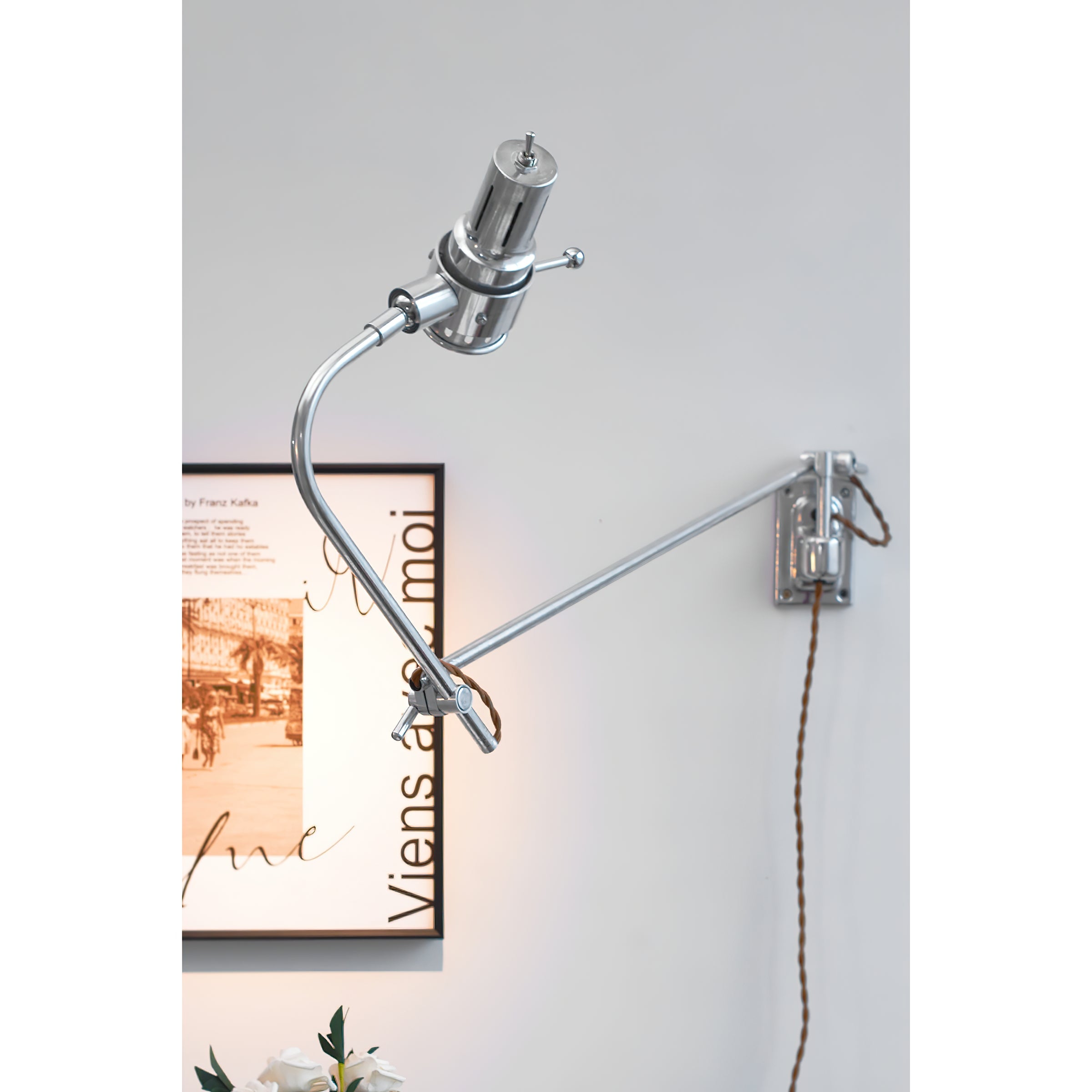 Ersolis Vintage Industrial Swing Arm Metal Sconce Wall Lamp - Lamp Copper