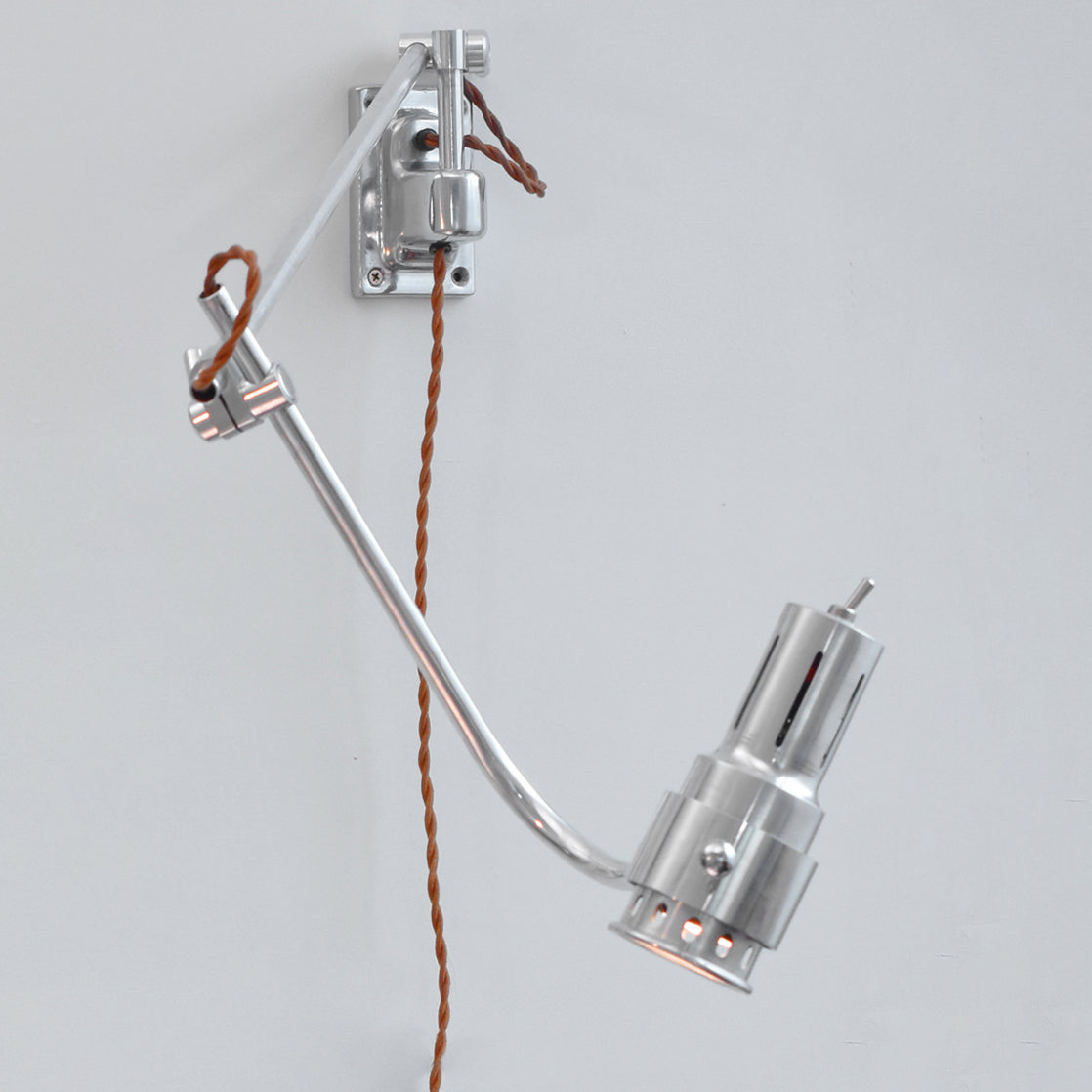 Ersolis Vintage Industrial Swing Arm Metal Sconce Wall Lamp - Lamp Copper