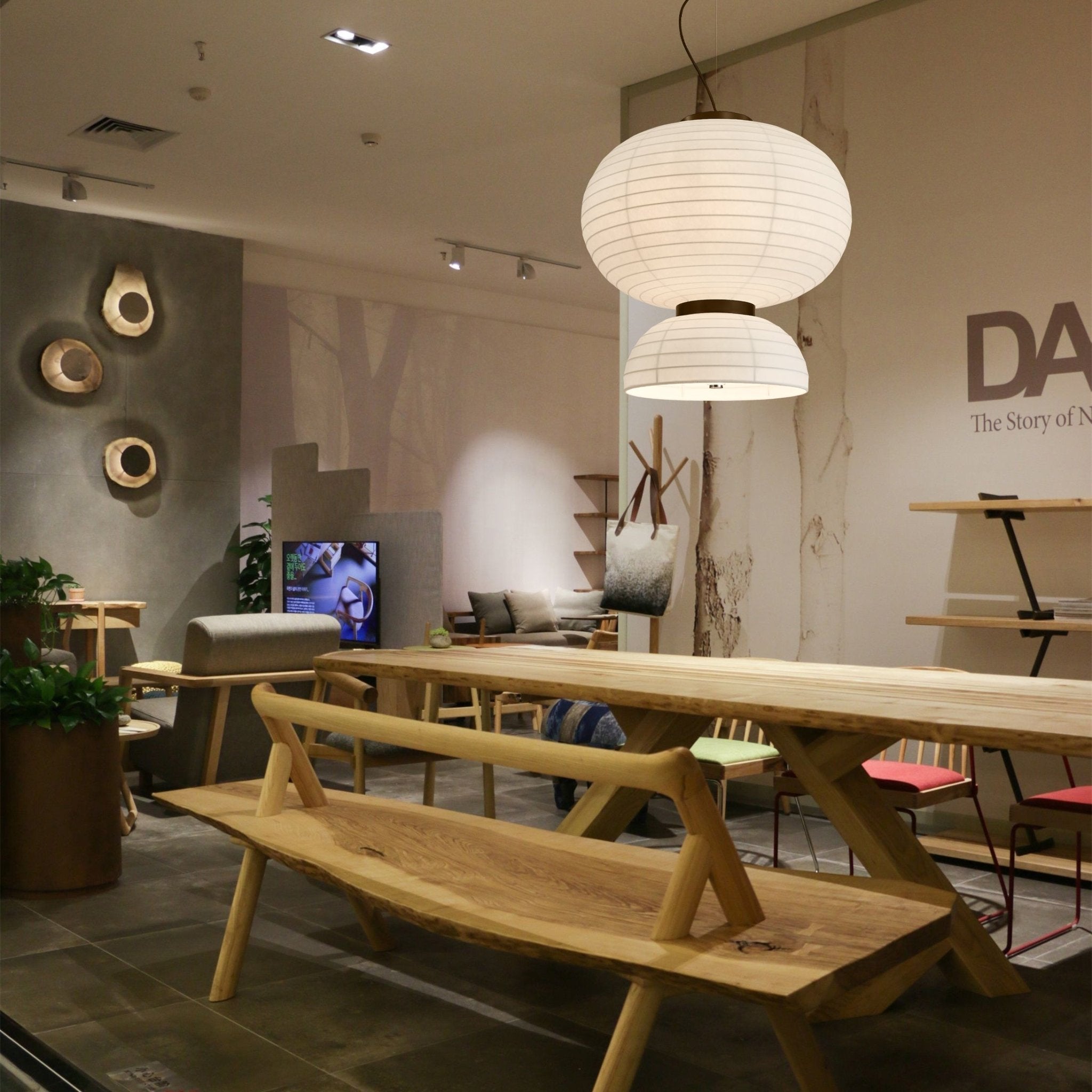 Uldoror Traditional Art Modern Silk Pendant Light - Neutralighting