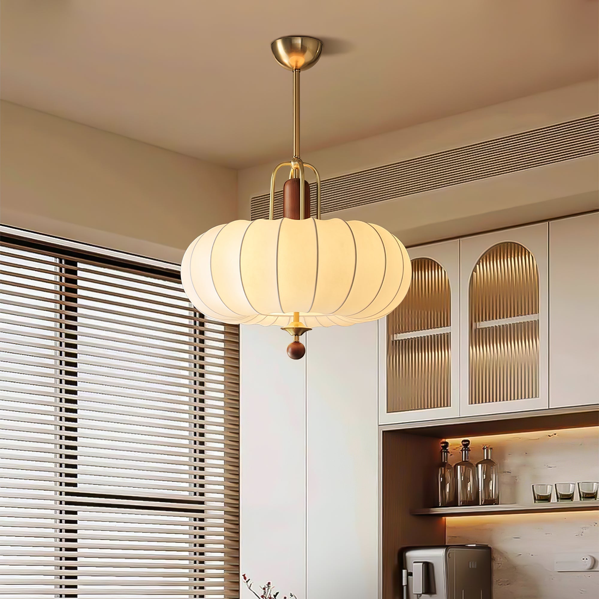 Solis Lustre Suspendu Rétro En Or - Neutralighting