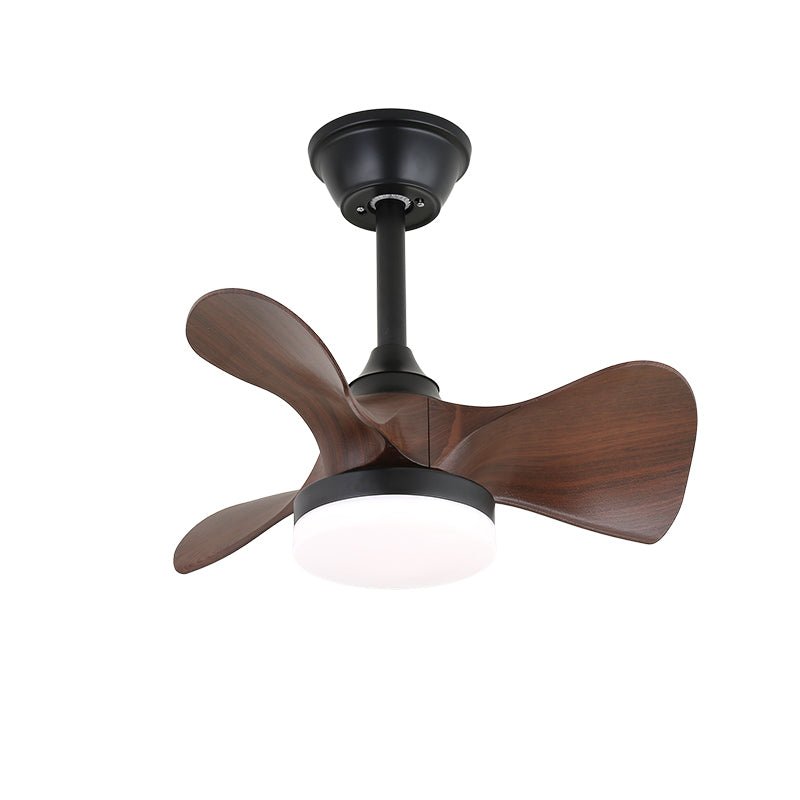 Plafonnier ventilateur Arden minimaliste en bois noir avec télécommande