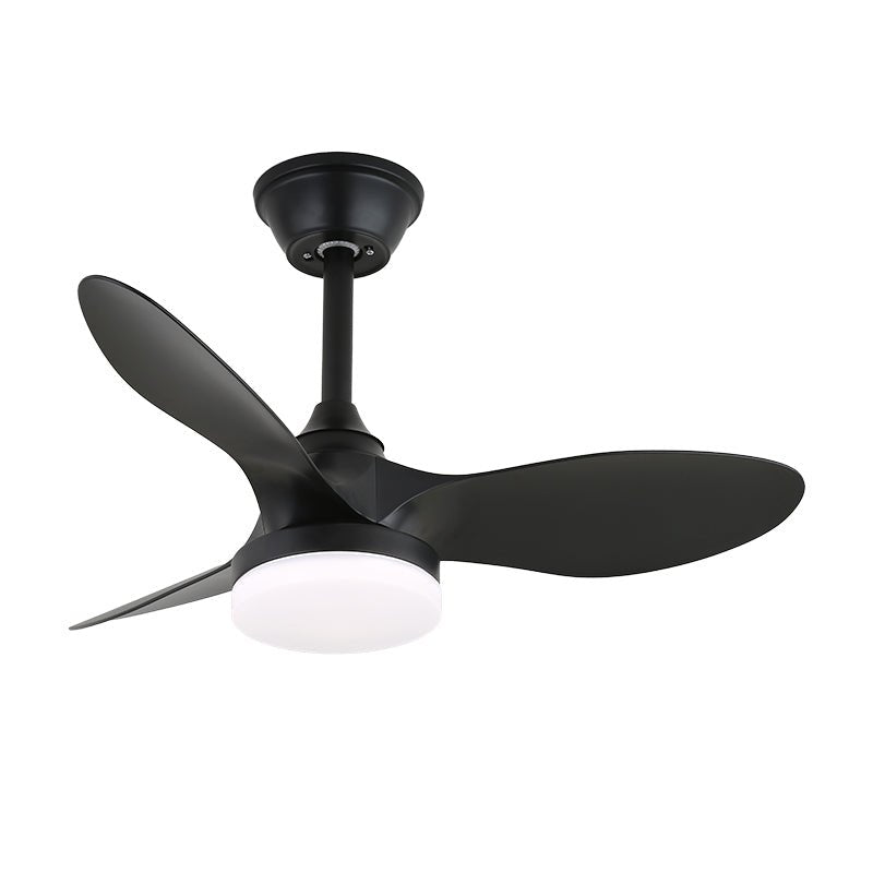 Plafonnier Ventilateur Arden Minimaliste en Bois Noir