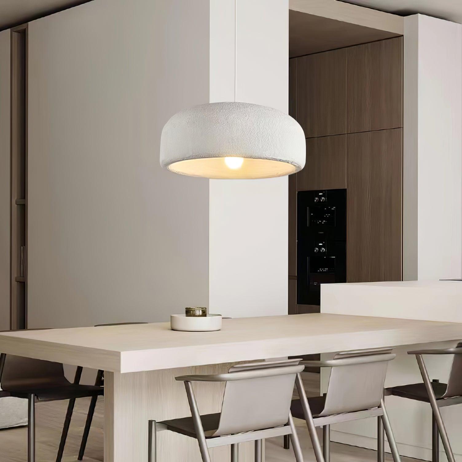 Avi Moderne LED Lustre Argent Polystyrène Métal Salon Salle à Manger - Neutralighting