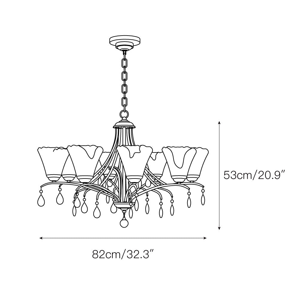 Nyshaiel Postmodern Luxury Crystal Chandelier - Lamp Copper