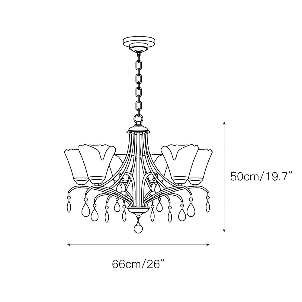 Nyshaiel Postmodern Luxury Crystal Chandelier - Lamp Copper
