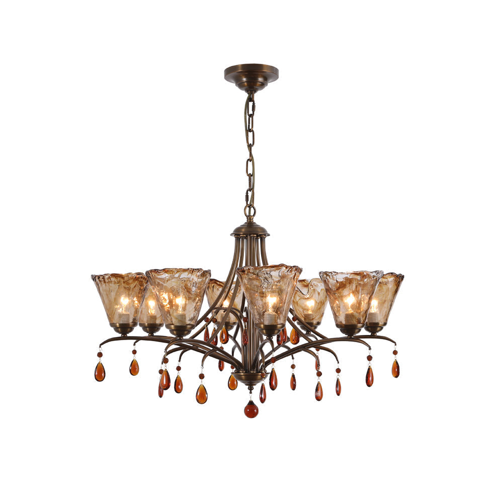 Nyshaiel Postmodern Luxury Crystal Chandelier - Lamp Copper