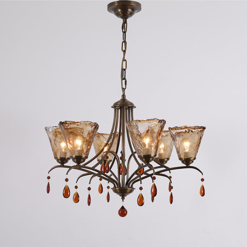 Nyshaiel Postmodern Luxury Crystal Chandelier - Lamp Copper
