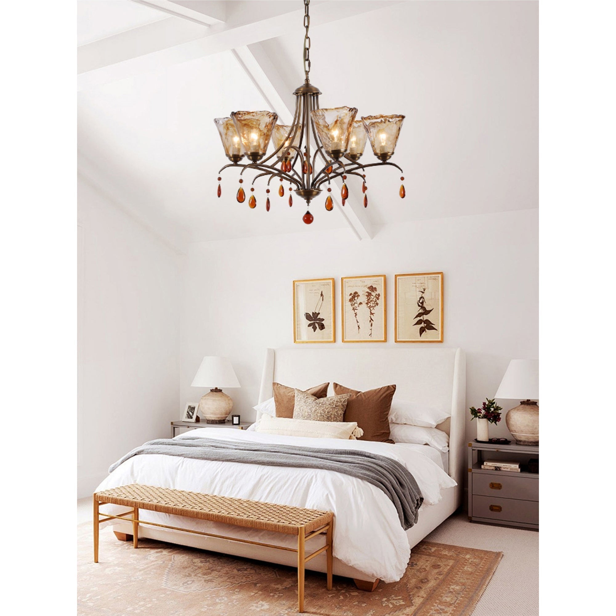 Nyshaiel Postmodern Luxury Crystal Chandelier - Lamp Copper