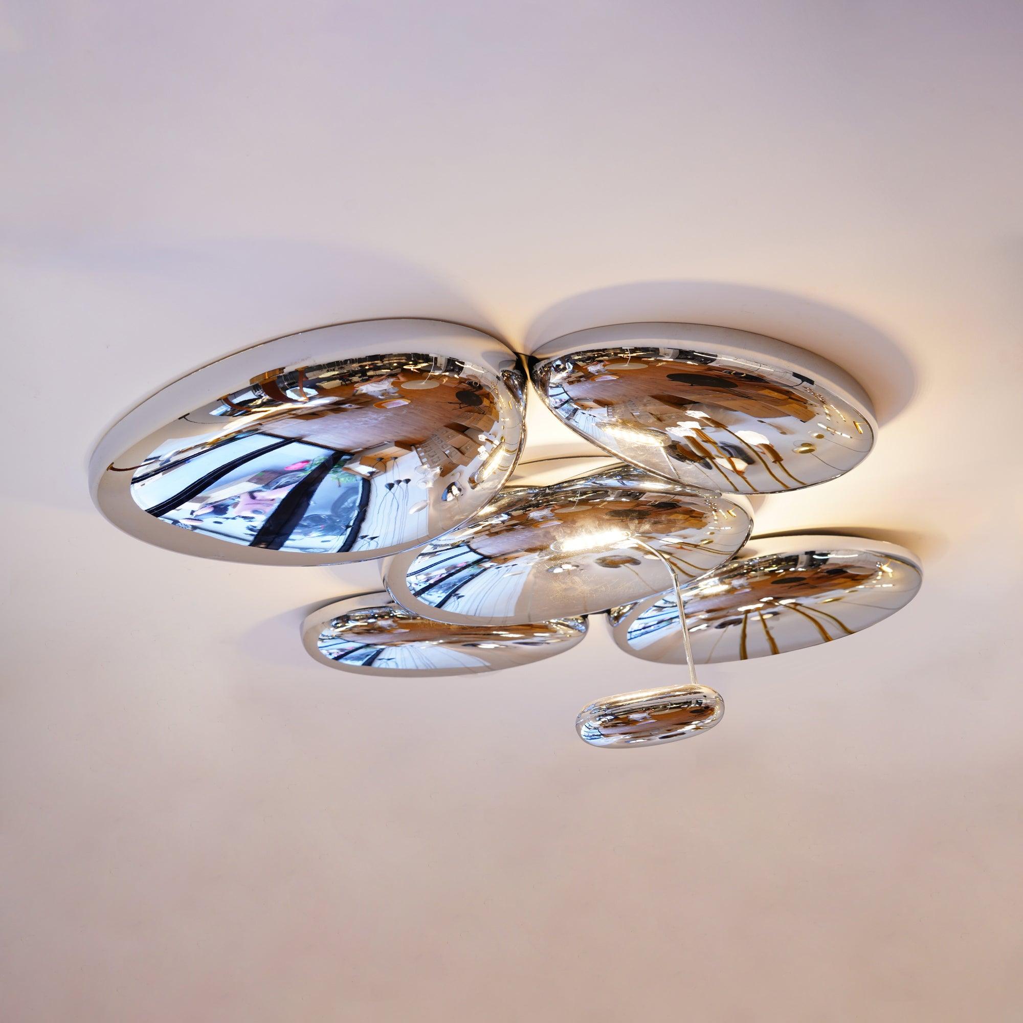 Solara Plafonnier Chrome Pebble Moderne - Neutralighting