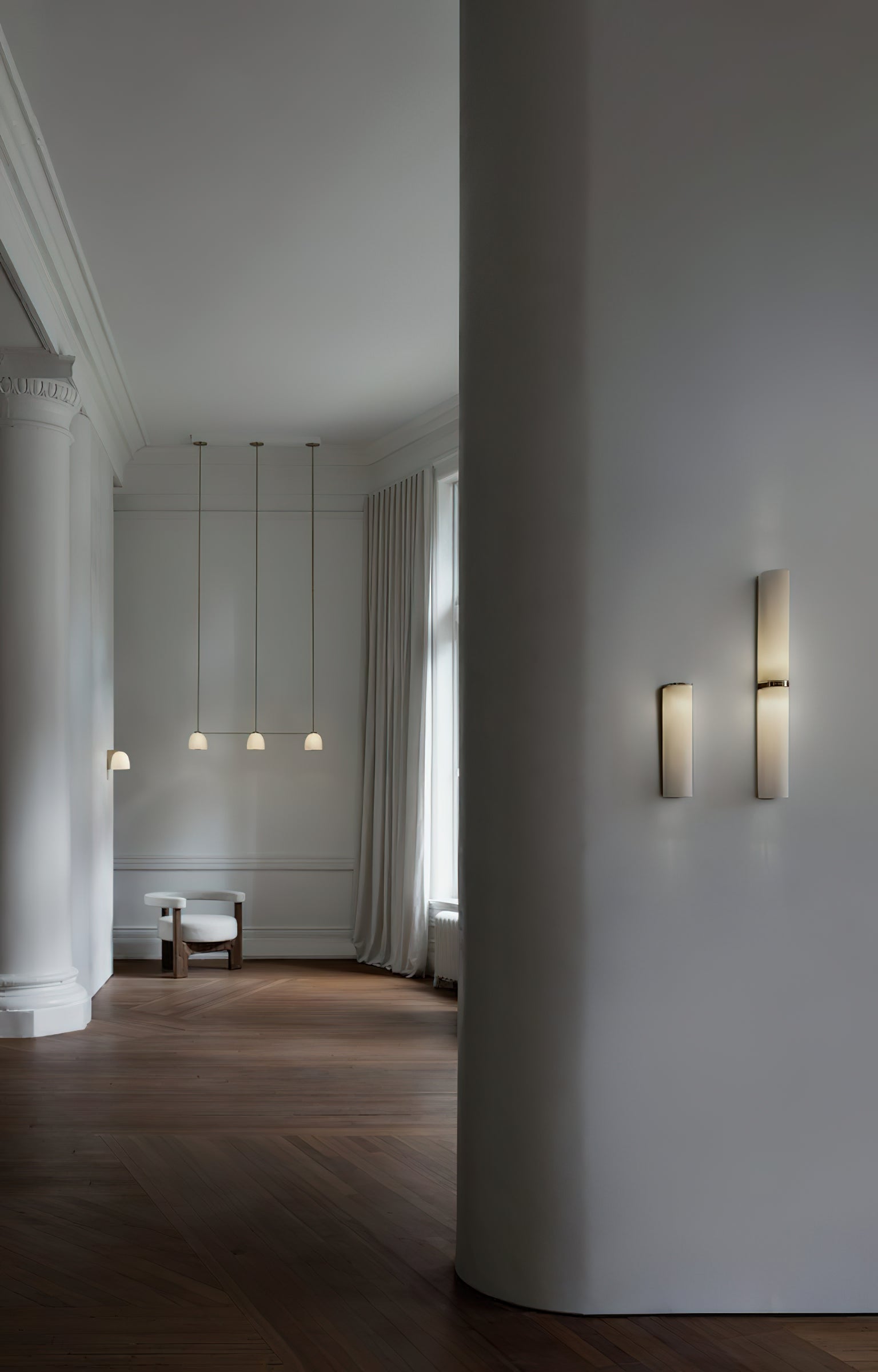 Alraeir Modern Minimalist Glass Wall Lamp - Lamp Copper
