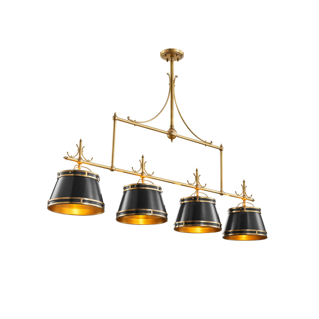 Ulphaion Vintage Industrial Brass Metal Chandelier - Lamp Copper
