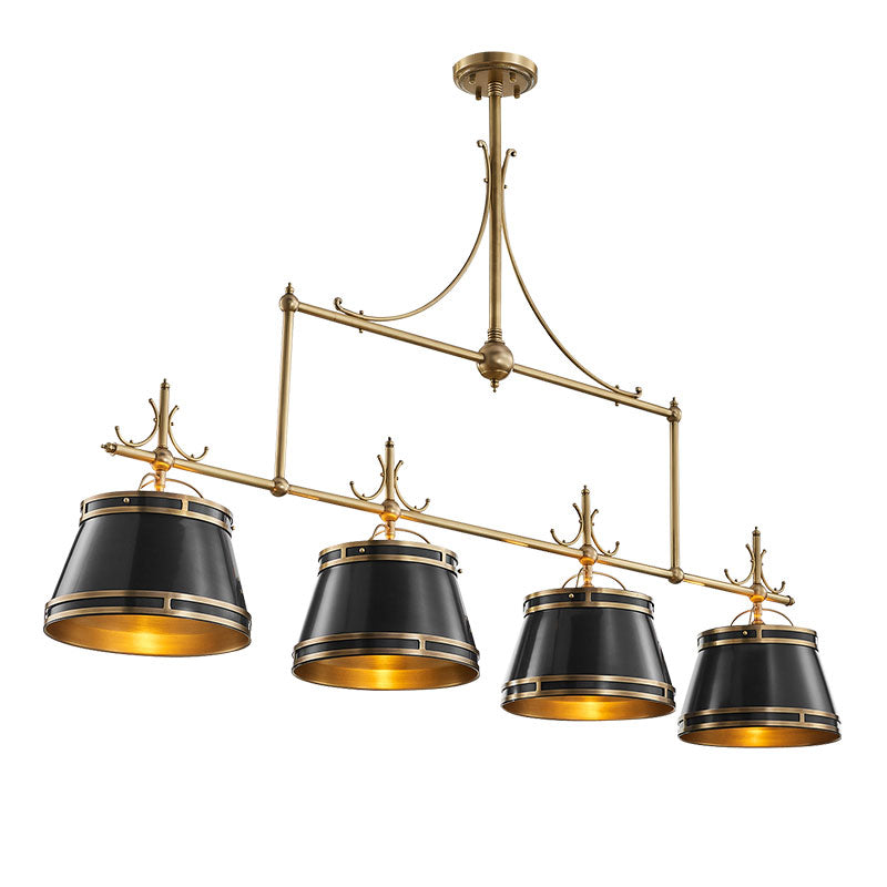Ulphaion Vintage Industrial Brass Metal Chandelier - Lamp Copper