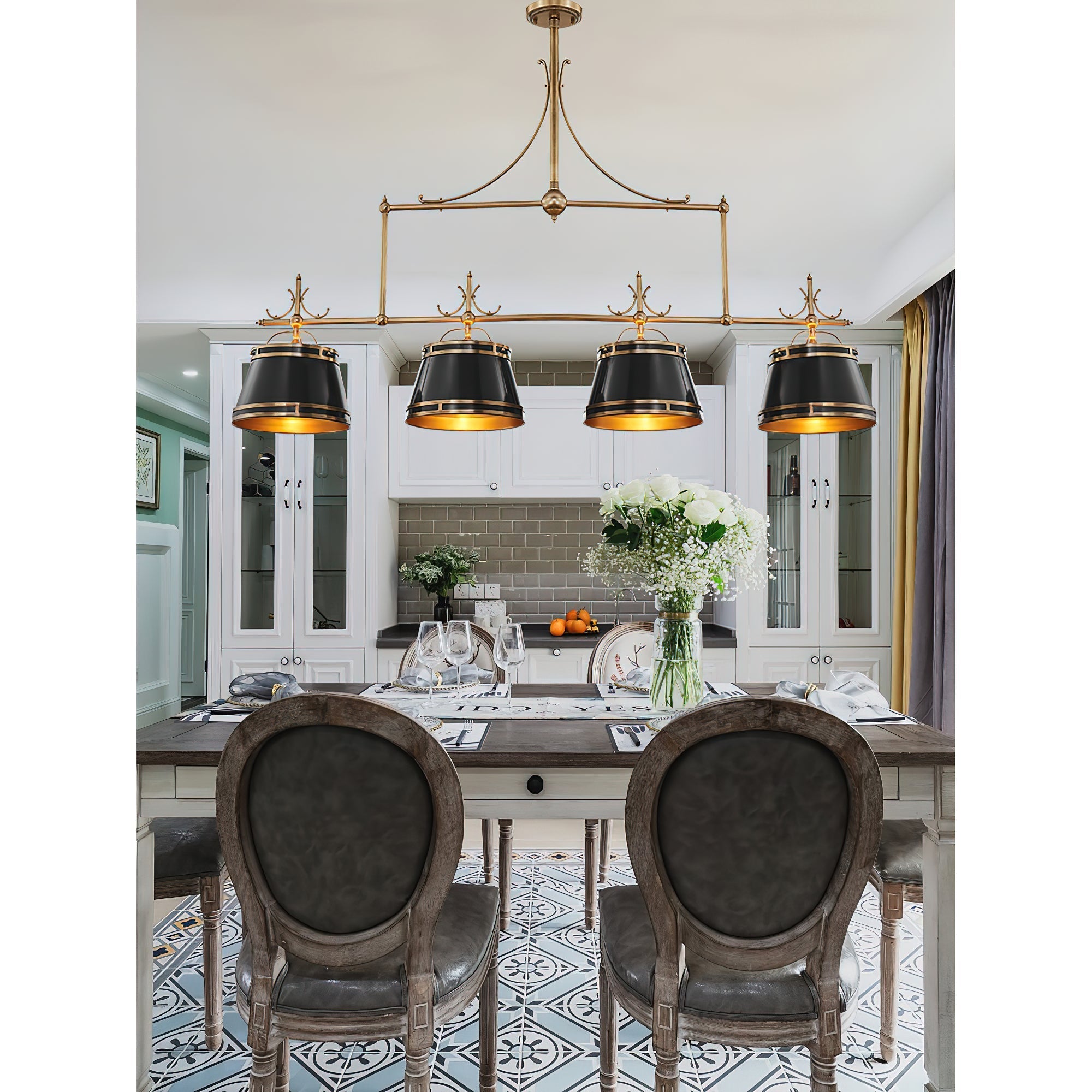 Ulphaion Vintage Industrial Brass Metal Chandelier - Lamp Copper