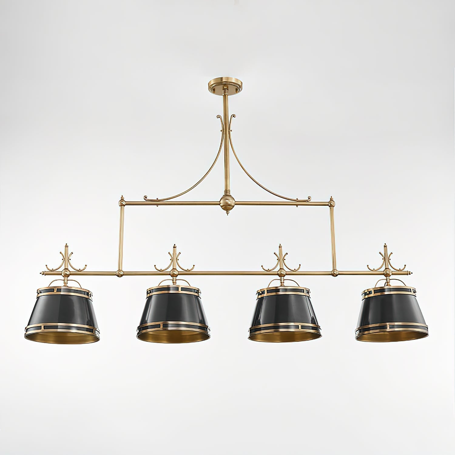 Ulphaion Vintage Industrial Brass Metal Chandelier - Lamp Copper