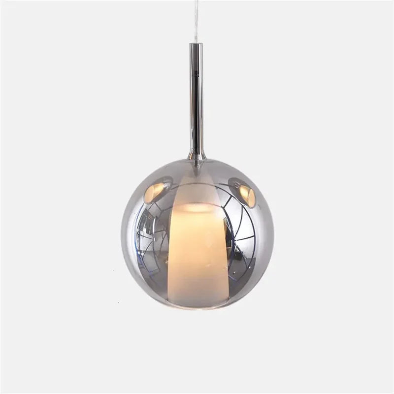 Valentina Moderne Sphère LED Suspension Verre Salle à Manger - Neutralighting