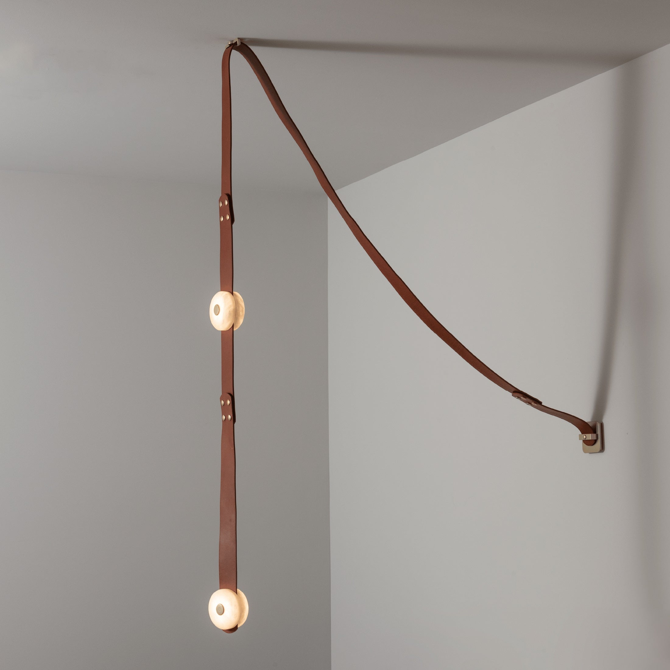 Orinos Modern Minimalist LED Alabaster Pendant Lamp - Lamp Copper