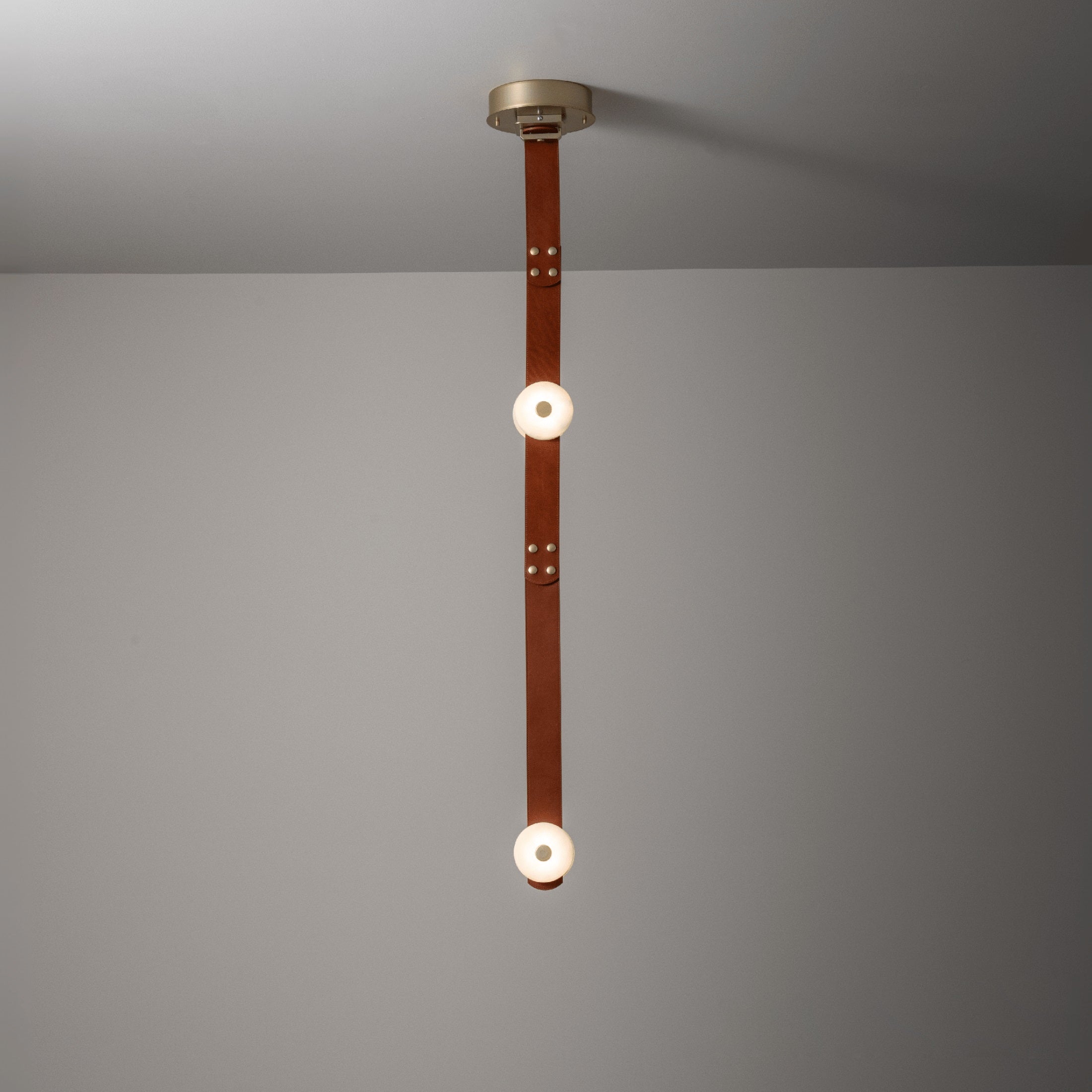 Orinos Modern Minimalist LED Alabaster Pendant Lamp - Lamp Copper