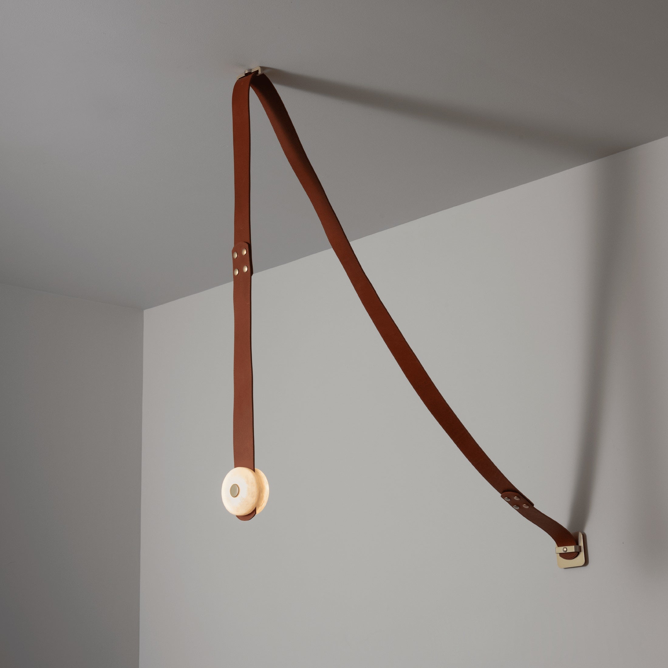 Orinos Modern Minimalist LED Alabaster Pendant Lamp - Lamp Copper