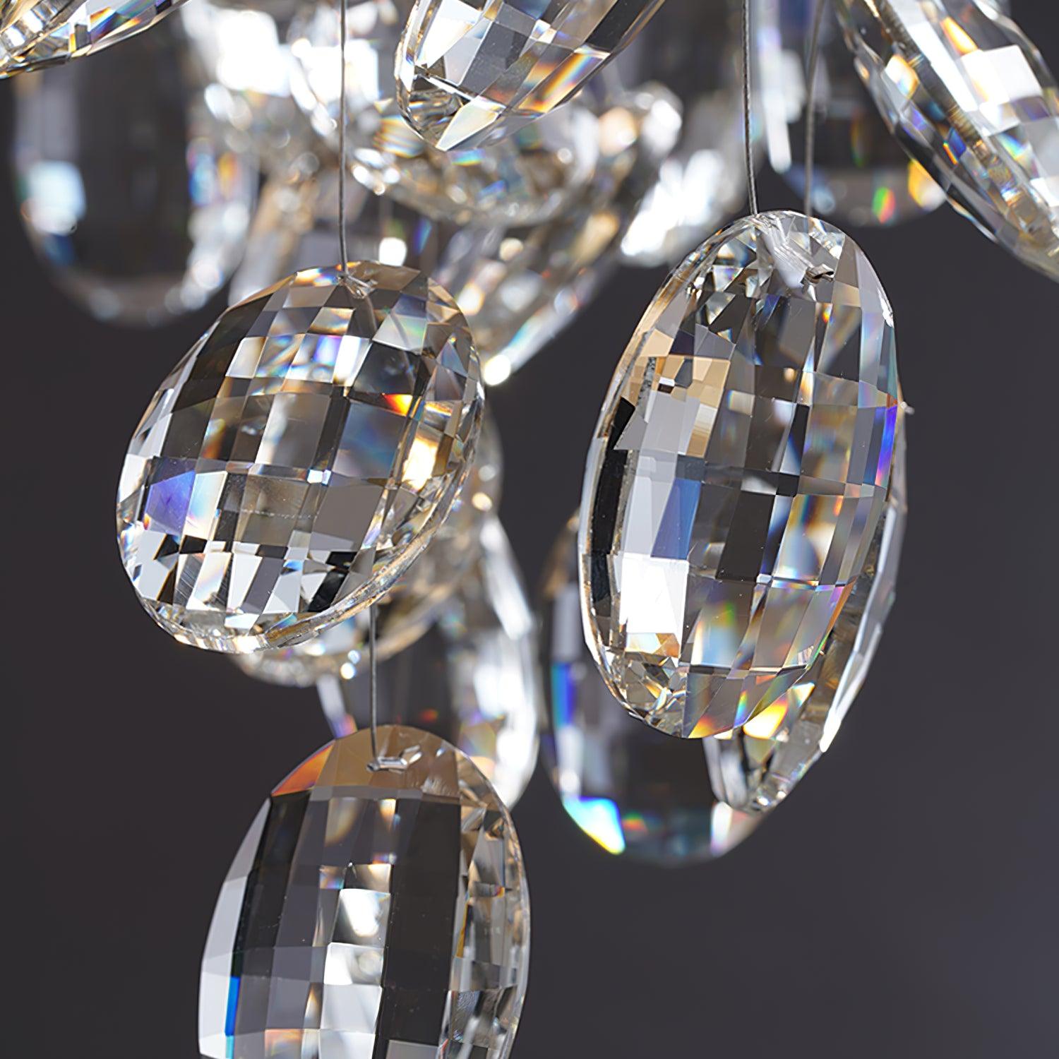 Lustra Chandelier Cristal Branche Or LED - Neutralighting