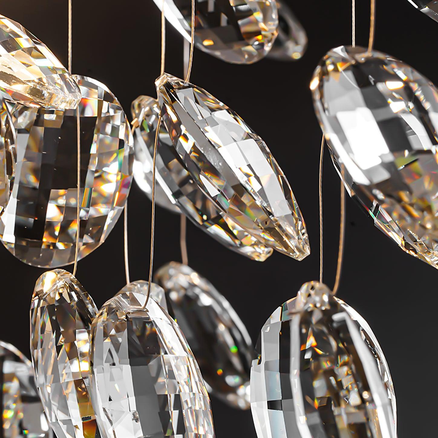 Lustra Chandelier Cristal Branche Or LED - Neutralighting